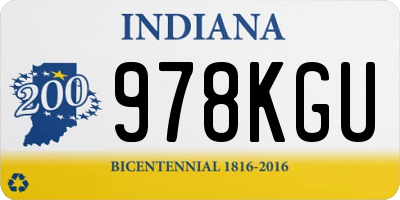 IN license plate 978KGU