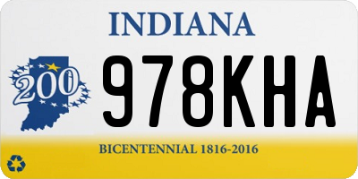 IN license plate 978KHA