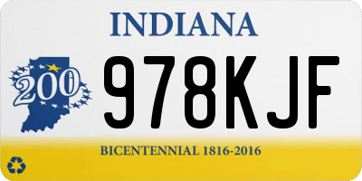 IN license plate 978KJF
