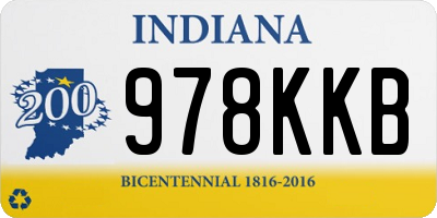 IN license plate 978KKB