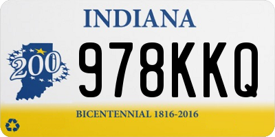 IN license plate 978KKQ
