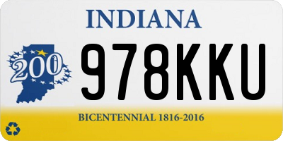 IN license plate 978KKU