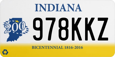 IN license plate 978KKZ