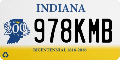 IN license plate 978KMB