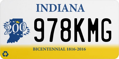 IN license plate 978KMG