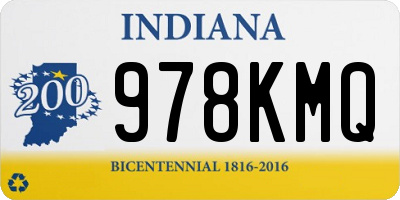 IN license plate 978KMQ