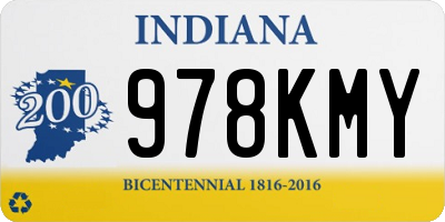 IN license plate 978KMY