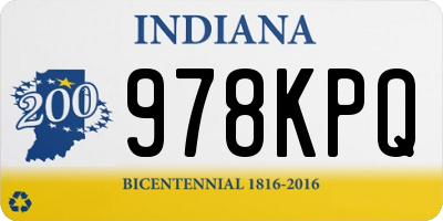 IN license plate 978KPQ