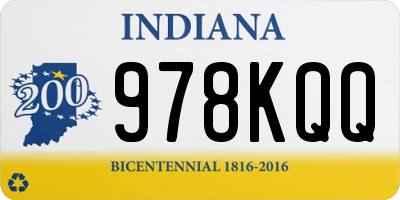 IN license plate 978KQQ