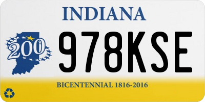 IN license plate 978KSE