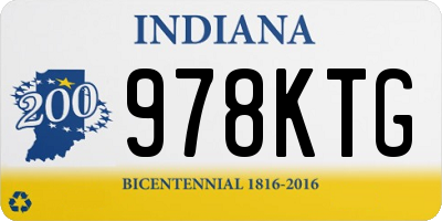 IN license plate 978KTG