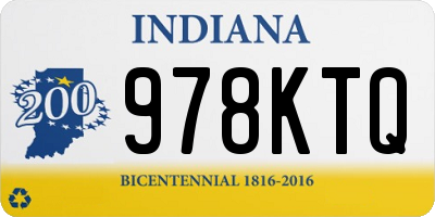 IN license plate 978KTQ