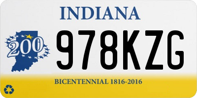 IN license plate 978KZG