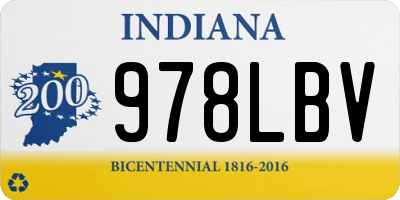 IN license plate 978LBV