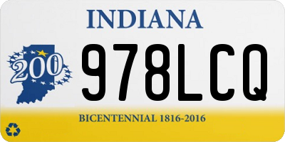 IN license plate 978LCQ