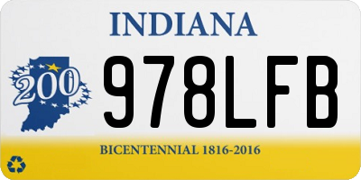 IN license plate 978LFB