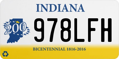 IN license plate 978LFH