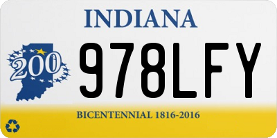 IN license plate 978LFY