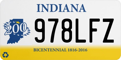 IN license plate 978LFZ