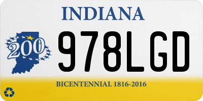 IN license plate 978LGD
