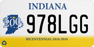 IN license plate 978LGG