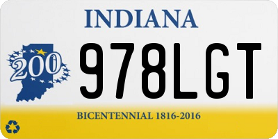 IN license plate 978LGT