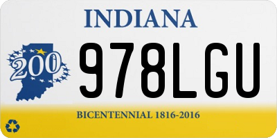 IN license plate 978LGU