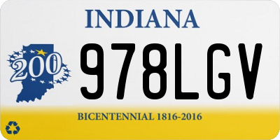 IN license plate 978LGV