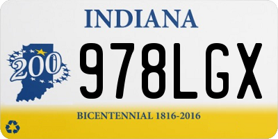 IN license plate 978LGX