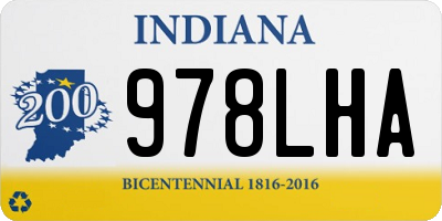 IN license plate 978LHA