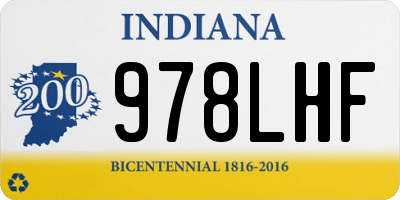 IN license plate 978LHF