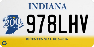 IN license plate 978LHV