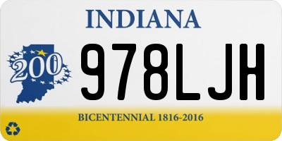 IN license plate 978LJH