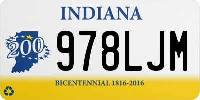 IN license plate 978LJM
