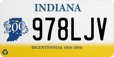IN license plate 978LJV
