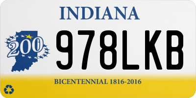 IN license plate 978LKB