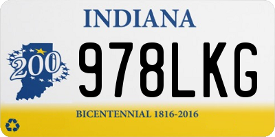 IN license plate 978LKG