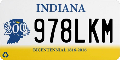 IN license plate 978LKM
