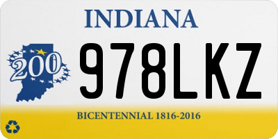 IN license plate 978LKZ