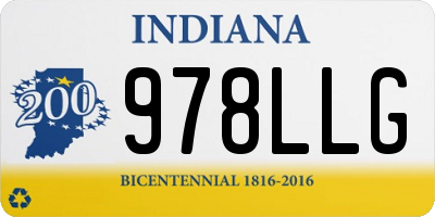 IN license plate 978LLG