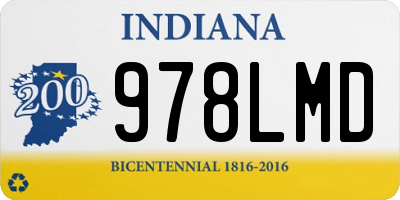 IN license plate 978LMD
