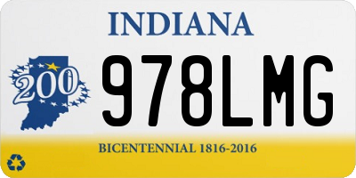 IN license plate 978LMG
