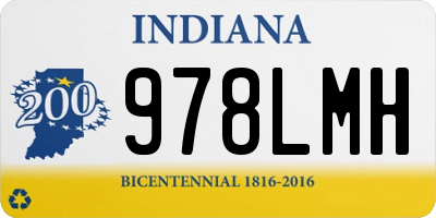 IN license plate 978LMH