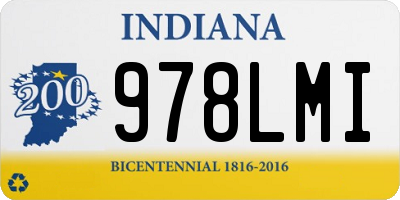 IN license plate 978LMI