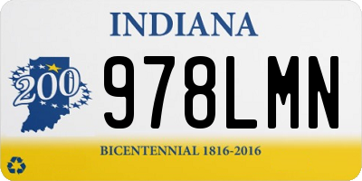 IN license plate 978LMN
