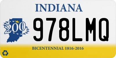 IN license plate 978LMQ