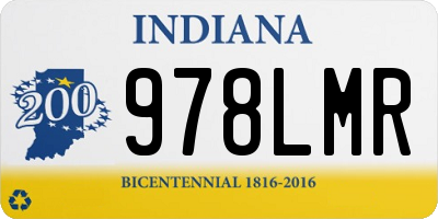IN license plate 978LMR