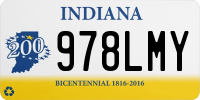 IN license plate 978LMY