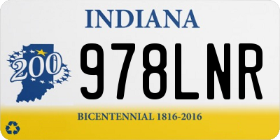 IN license plate 978LNR