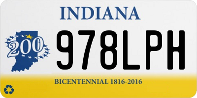 IN license plate 978LPH